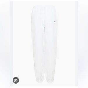 TNA White parachute Joggers